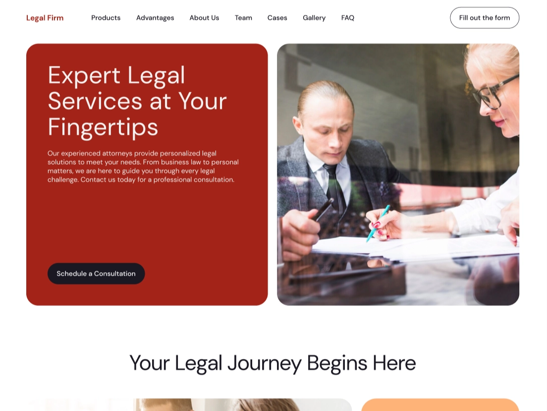 landing page gallery